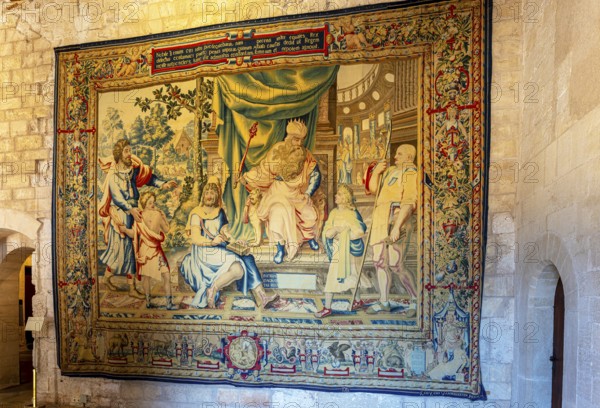 Interior design, Royal Palace Alumdaina, Palma de Majorca, Spain, Europe
