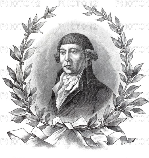 Gottfried August Bürger, 31 December 1747 - 8 June 1794, German poet in the Age of Enlightenment,
