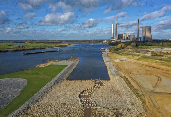 Dinslaken, Voerde, North Rhine-Westphalia, Germany, Inauguration of the new Emscher estuary into