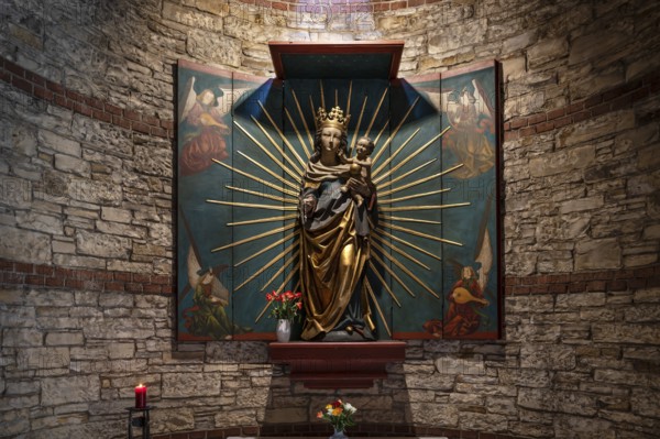 Radiant Madonna in the Heilig Kreuz Church, Jahnstr. 41, Weißenburg, Middle Franconia, Bavaria,