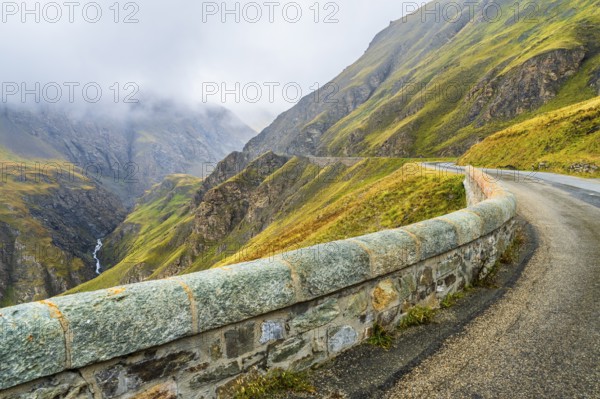 France, Alpes, region Auvergne-Rhône-Alpes, Grajisch Alps, Departement Savoie, road to pass Col de