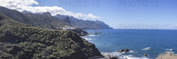 Atlantic coast near Taganana, Tagana valley, Barranco de la Iglesia, Anaga mountains, Las Montanas