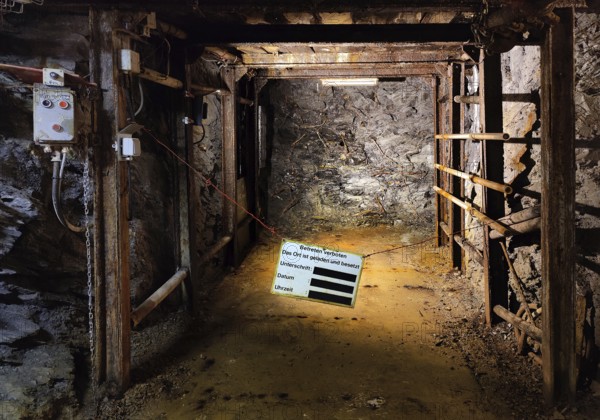 Loaded and occupied site with electric detonators, Rammelsberg ore mine, UNESCO World Heritage