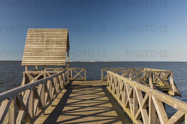 Slowinski National Park is a national park in Pomeranian Voivodeship, northern Poland. A pier at