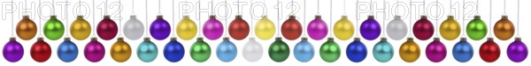 Christmas baubles with Christmas decorations banner colours collection many baubles decoration