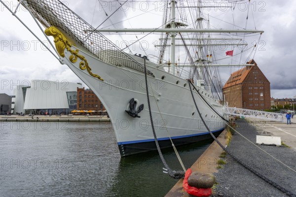 The former sail training ship Gorch Fock I, in the harbour of the Hanseatic city and UNESCO World