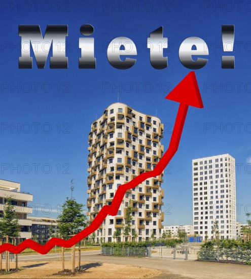 Symbolic image, rent, rent increase, rent rising, housing shortage, housing shortage, housing