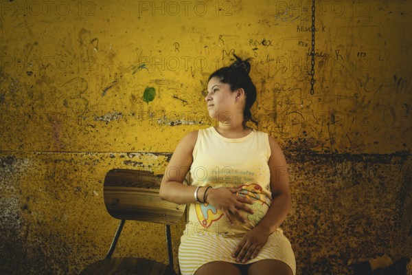 Rosalba, 18 years old, was recruited into prostitution at 14, last year she became pregnant, she is