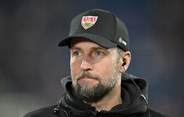 Coach Sebastian Hoeneß VfB Stuttgart Portrait pensive PreZero Arena, Sinsheim, Baden-Württemberg,