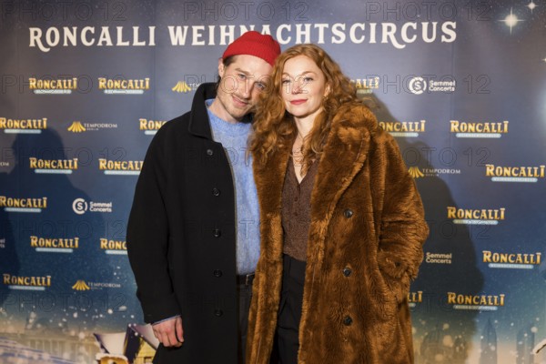 Marleen Lohse with man Max Montgomery at the premiere of the 20th Original Roncalli