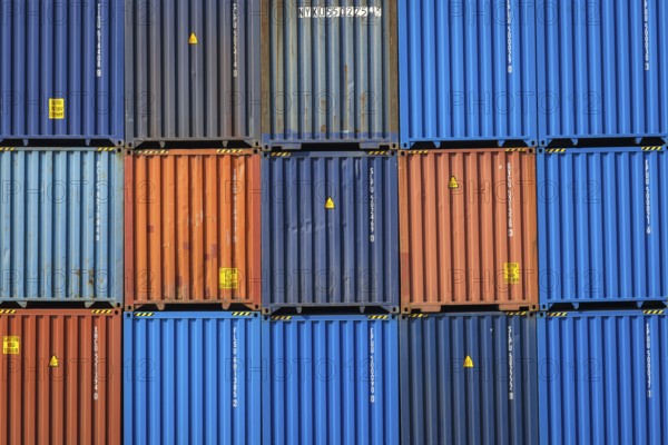 Duisburg, North Rhine-Westphalia, Germany, Port of Duisburg, container port, duisport logport, two