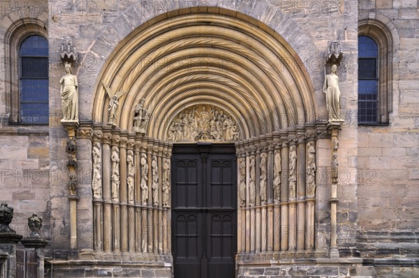 Prince's portal, main portal, Bamberg Cathedral of St Peter and St George, Bamberg, Upper