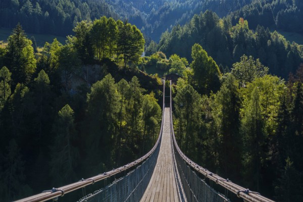 Suspension bridge in Ernen, hike, fear of heights, vertigo, courage, path, overcoming, therapy,