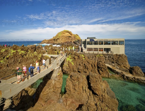 Natural swimming pools in volcanic rock, Cachalote restaurant, lava pools, natural swimming pools,