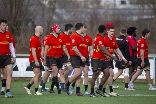 Rugby: Germany against MKS Pogon Awenta Siedlce, Poland in Heidelberg (Test match of the German
