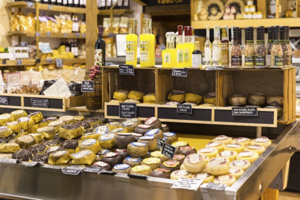 Grocery shop with a wide range of products in the historic centre of Volterra, province of Pisa,
