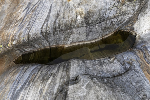Rocks, rock structures, Verzasca River, near Lavertezzo, Verzasca Valley, Valle Verzasca, Canton