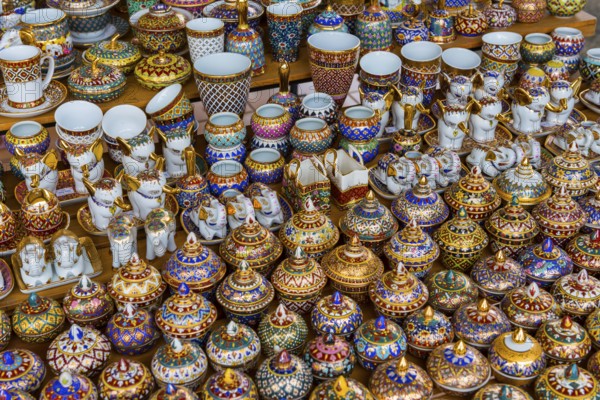 Souvenir stand, souvenir, souvenir, souvenir, porcelain, Asian, kitschy, colourful, market, shop,