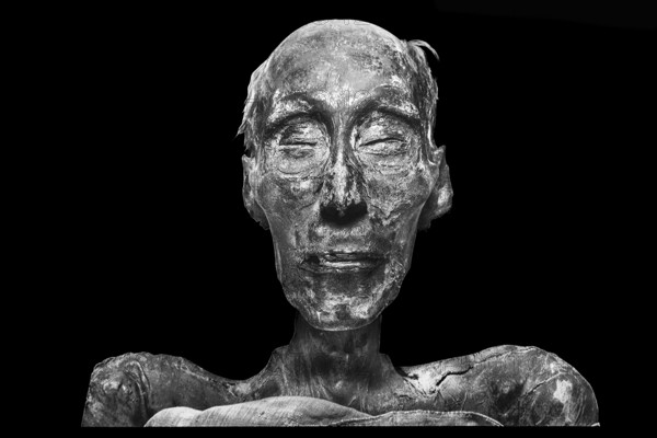 Mummy of Ramses II from the exhibition: Ramses the Great and the Gold of the Pharaohs, Cologne,