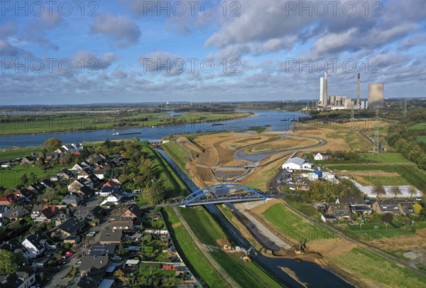 Dinslaken, Voerde, North Rhine-Westphalia, Germany, Inauguration of the new Emscher estuary into