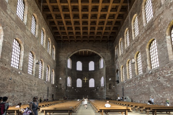 Interior view, Constantine Basilica, UNESCO World Heritage Site, Trier, Rhineland-Palatinate,