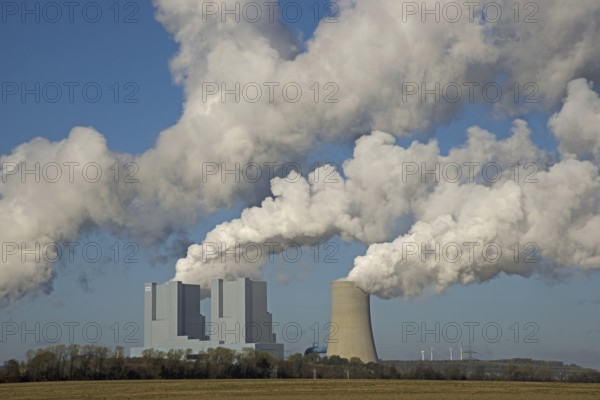 Neurath power plant, a base-load power plant operated by RWE PowerAG using lignite in