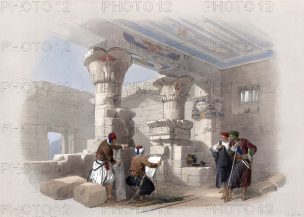 Dayr el Medeeneh, Dayr al-Madînah, Deir el-Medina, monastery of the city, the ruins of a workers'