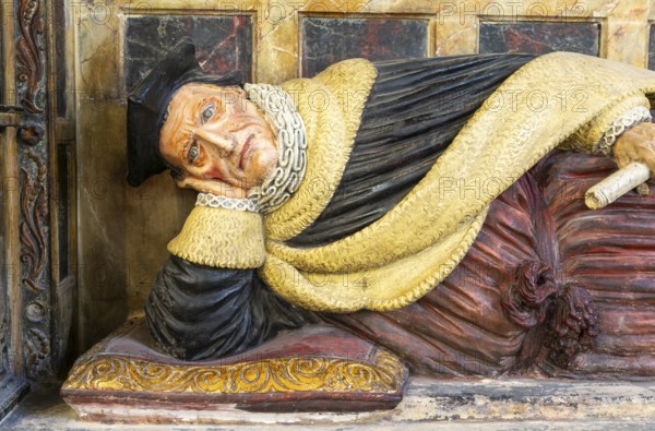 Monument tomb of George Snygge d 1617, church of Saint Stephen, St Stephen's church, Bristol,