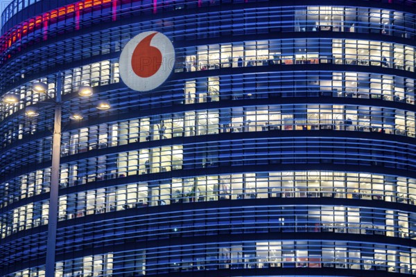 The headquarters of Vodafone, in Düsseldorf-Heerdt, Vodafone-Campus, office tower, North