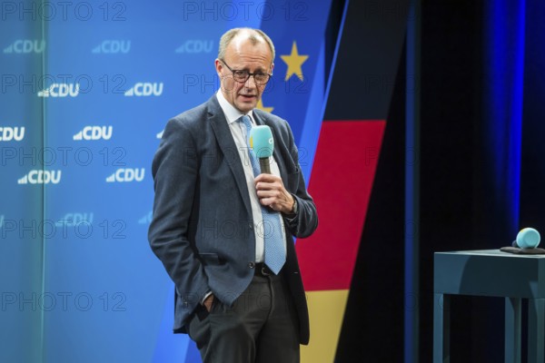 Election event of the CDU party for the Bundestag elections with top candidate Friedrich Merz.