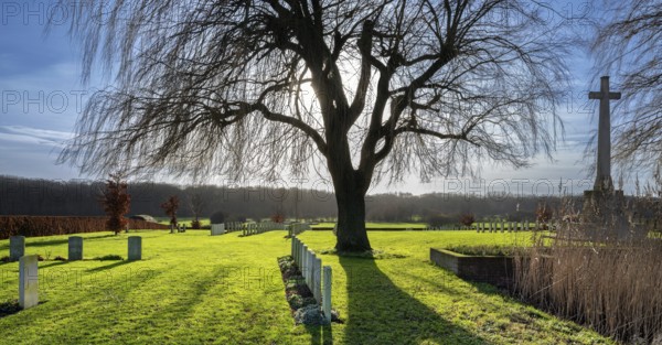 Prowse Point Military Cemetery, World War One burial ground in the Ypres Salient on WWI Western