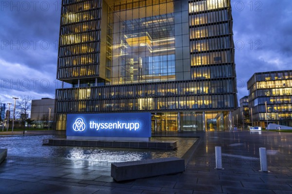 The Ruhr Tech Campus Essen, formerly the Thyssenkrupp Campus, headquarters of Thyssenkrupp,