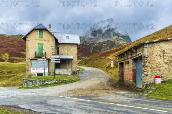 France, region Auvergne-Rhône-Alpes, Savoier Alps, Departement Savoie, road to pass Col de la Croix