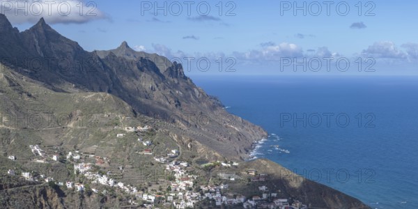 Atlantic coast near Taganana, Tagana valley, Barranco de la Iglesia, Anaga mountains, Las Montanas