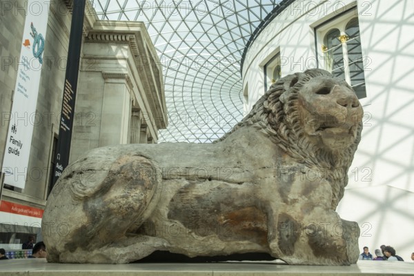 Lion of Cnidus, sculpture from Ancient Greece, British Museum, London, England, United Kingdom, UK,
