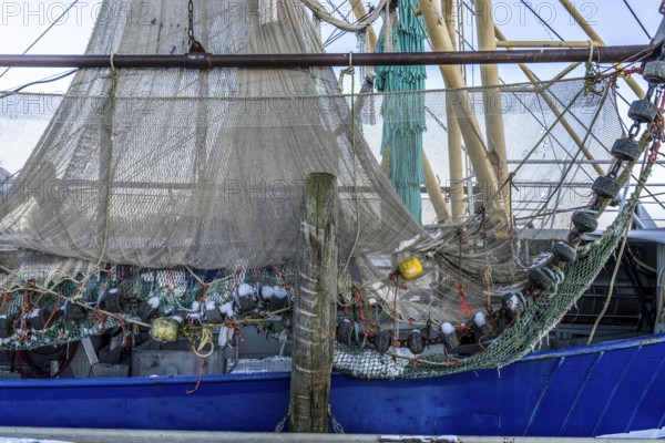 The fishing village of Greetsiel, historic fishing harbour, with the largest shrimp cutter fleet in