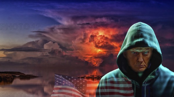 Symbolic image, Donald Trump, re-election, USA, politics, announcements, vendetta, wanted dictator,