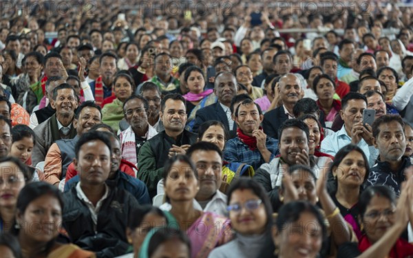 Large group of people arrives to the Lachit Barphukan Police Academy inauguration function on March