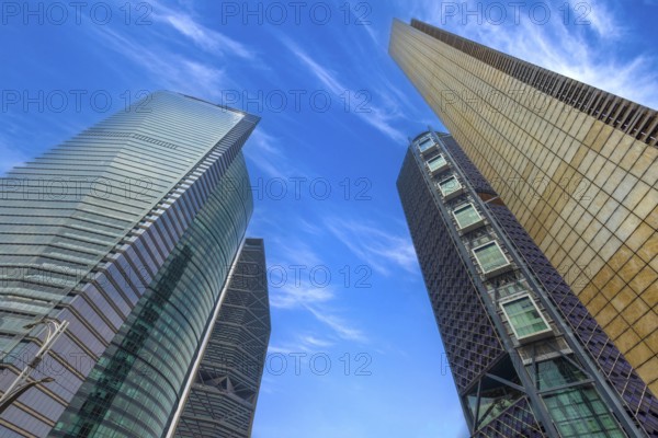 Mexico City Financial Center buildings, banks, and businesses close to Paseo De Reforma