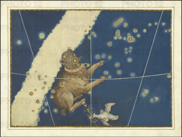 Astronomy. The celestial atlas, the Uranometria, Ptolemaic constellations, by Johann Bayer (1572 -