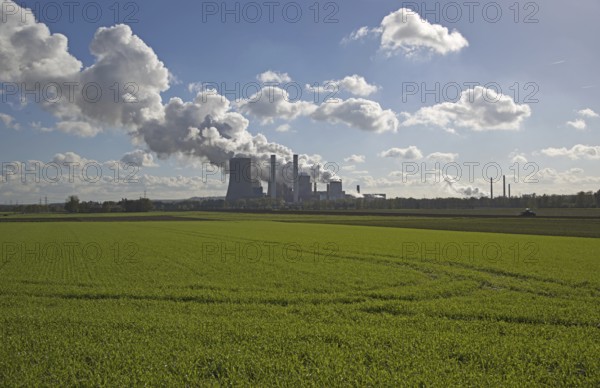 Niederaußem power plant, a base-load power plant operated by RWE PowerAG using lignite in