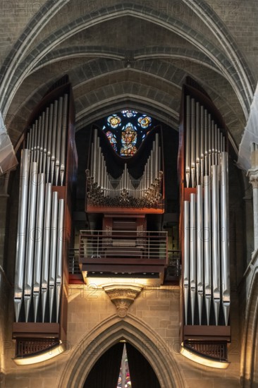 Organ, Notre-Dame Cathedral, former episcopal church of the diocese of Lausanne, today the main