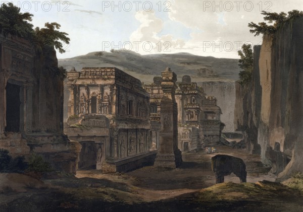 The Hindu Kailasa Temple of Ellora in the state of Maharashtra is the largest rock-cut temple in