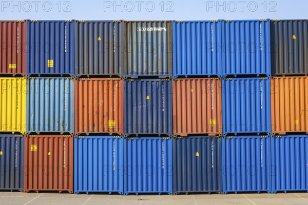 Duisburg, North Rhine-Westphalia, Germany, Port of Duisburg, container port, duisport logport, two