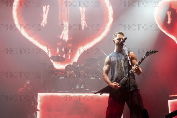 Matthew Tuck from Bullet For My Valentine live on The Poisoned Ascendancy EU Tour 2025 Celebrating