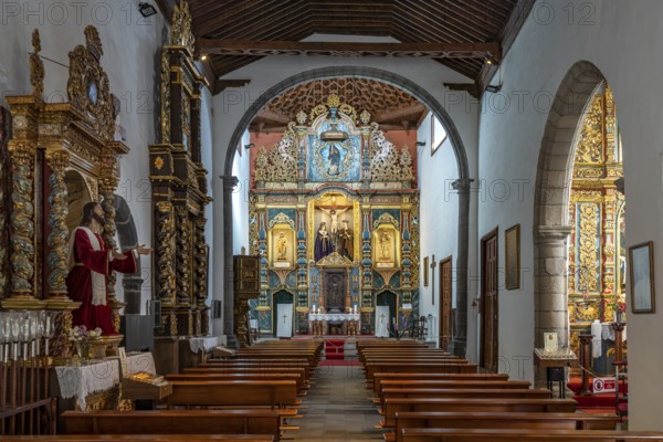 Interior of the church Ermita de San Juan Bautista Puerto de la Cruz, Tenerife, Canary Islands,
