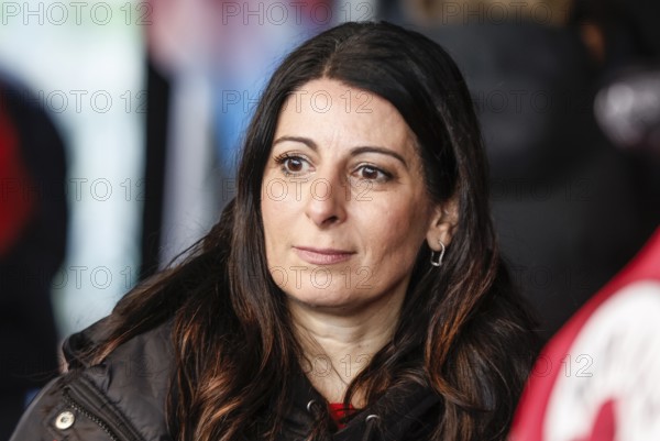 Daniela Cavallo, Chairwoman of the Volkswagen General Works Council, at a rally of Volkswagen