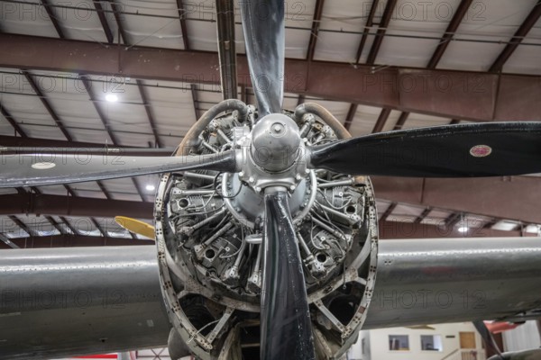 Pueblo, Colorado - An engine of the Boeing B-29 Superfortress at the Pueblo Weisbrod Aircraft