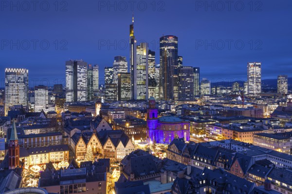 St Paul's Church in Frankfurt am Main will be illuminated in blue in the middle of the Christmas