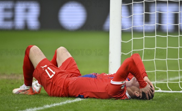 Mathias Honsak 1. FC Heidenheim 1846 FCH (17) injured Injury on the ground, Voith-Arena,